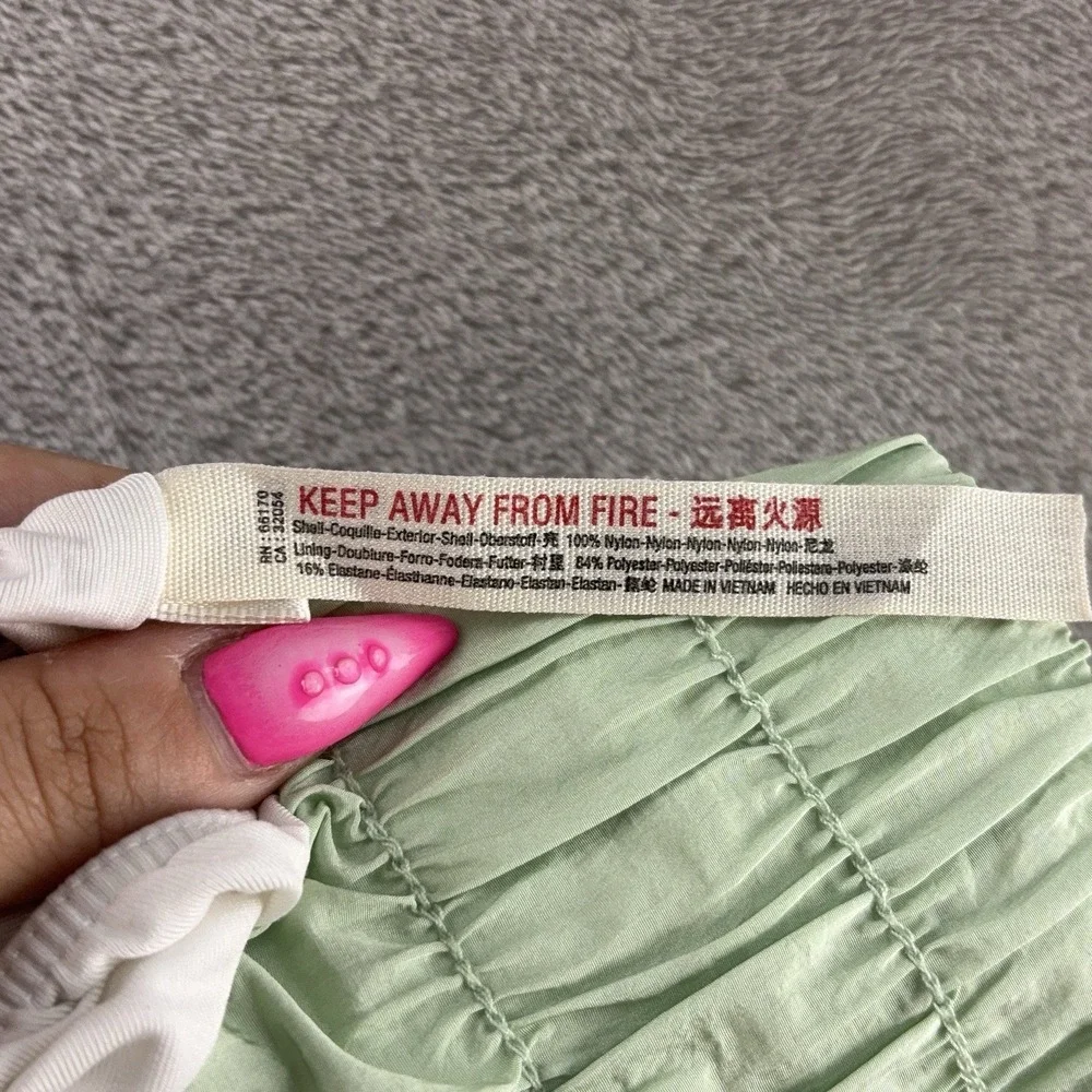 Free People FP‎ Movements Boxing Shorts Womens Size XS Green Casual Lounge